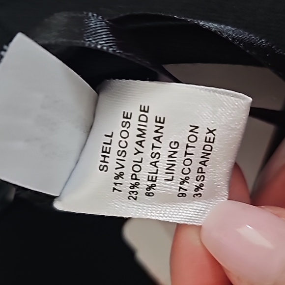 NEW-Diane von Furstenberg Dress-Vintage Black Midi Dress-Size 10 - Picture 4 of 4